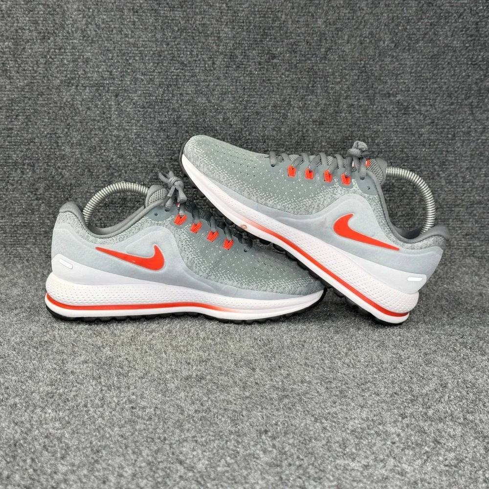 Nike Air Zoom‎ Vomero 13 Running Shoes Women's 8.5 Grey Orange Athletic Training